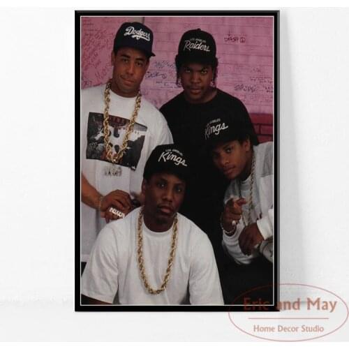 N.W.A Hip Hop Ice Cube Dr.dre Eazy-e Canvas Painting Posters And Prints Music Rap Star Wall Art Picture Decorative Home Decor