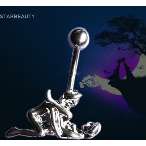 Romantic Love Pose Piercing Body Piercing Industrial Piercing Nombril Sexy Navel Ring Belly Button Ring Pircing Ombligo Pirsing