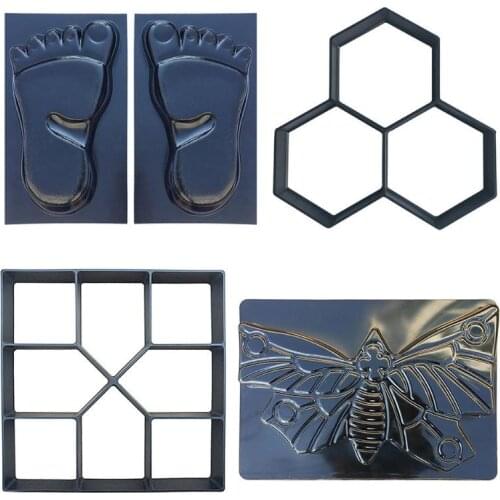 Manually Paving Cement Brick Molds DIY Plastic Path Maker Mold Garden Stone Road Concrete Molds For Garden Home dropshipping