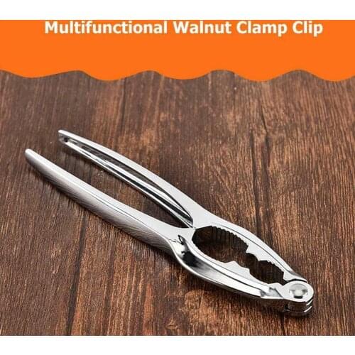 1Pc Zinc Alloy Nutcracker Sheller Walnut Nut Cracker Kitchen Quick Nutcracker Pecan Tool Fruit Almond Accessories Walnut P6F7