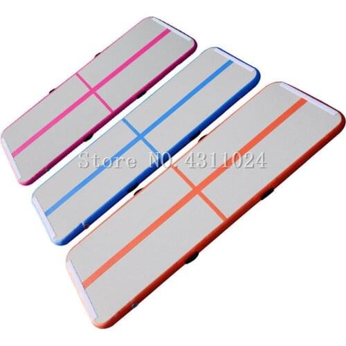 Indoor Sports 3x1x0.1m Inflatable Tumble Track Trampoline Gym Mat Air Tumbling Mat Inflatable Air Track For Sale With a Pump
