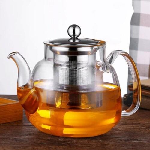 Teapot Glass Household Filter Thicken Small Electric Ceramic Stove Tea Set Transparent High Temperature Single Kettle Drinkware