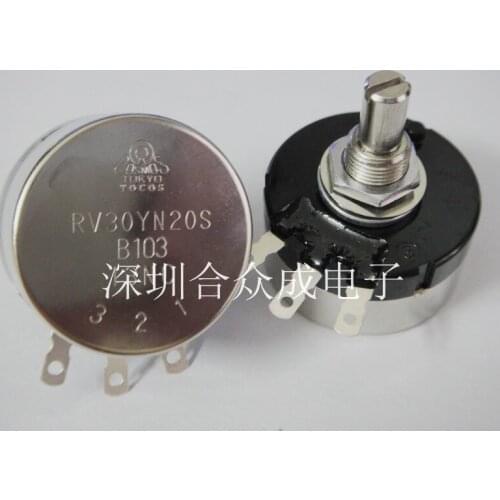 TOCOS TOKYO RV30 RV30YN RV30YN20S B103 10K B10K RV30YN20SB103 potentiometer single lap shaft 20mm switch