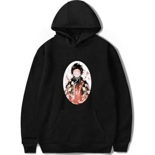 Demon Slayer: Kimetsu no Yaiba Hoodie Tanjirou Nezuko hooded Pullover plus size Sweatshirt men women Hoodies and Sweatshirts
