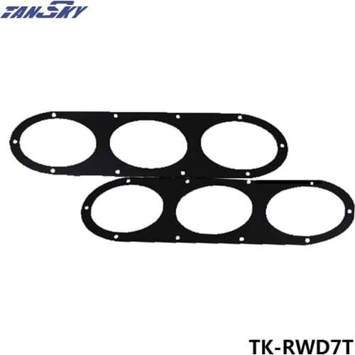 New Car Styling Universal Fitment Rear Bumper Air Diversion Diffuser Panel 2pcs TK-RWD7T