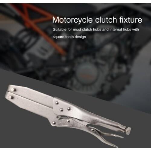 Clutch Clamp Holding Tool Vise Wear-resistant Sturdy Steel Anti-scratch Clutch Clamp for ATV Motorcycle Cross-country Bike
