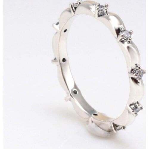 Hot sale 925 sterling silver ring woman fine jewelry petal ring simple geometric zircon ring for girlfriend birthday gift