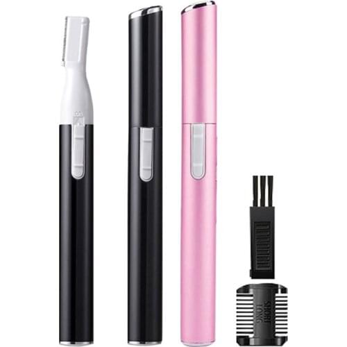 2 Colors Practical Electric Face Eyebrow Scissors Hair Trimmer Mini Portable Women Body Shaver Remover Blade Razor Epilator