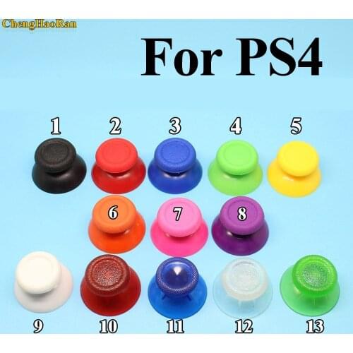 2pcs 14 colors Game console Cap For PS4 Controller Analog Controller Grip Stick Joystick Caps Mushroom Rubber Hat replace