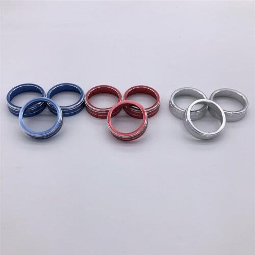 3 pcs/set For Volkswagen VW Passat B7 B8 T-ROC Tiguan L Car Air conditioning knob cover ring AC panel decoration( A B or C model