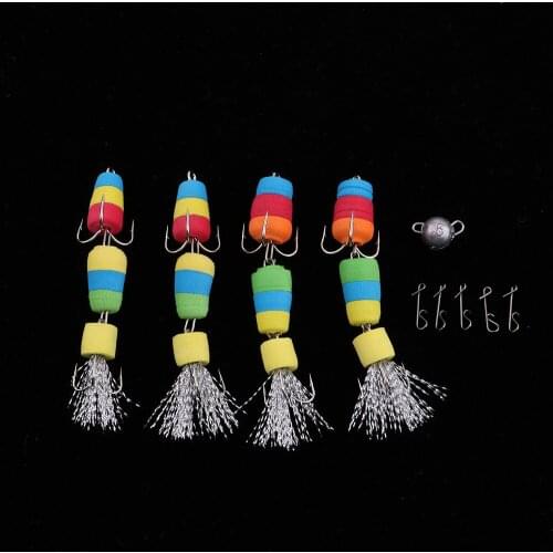4pcs EVA Fishing Lures Soft Baits for Surface Water Swmbaits