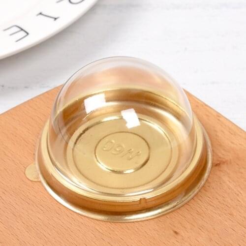 50Pcs Cupcake Container Disposable Food Grade Plastic Single Compartment Cupcake Carrier Holder Box for Wedding