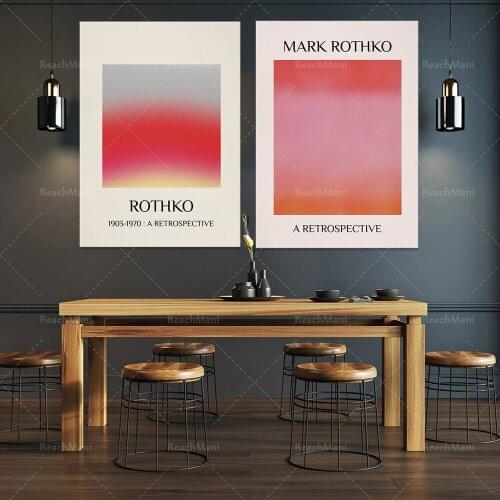 Mark Rothko abstract colorful canvas art poster and print Scandinavian canvas painting on the wall picture home decor Cuadros