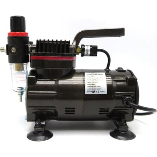 110V/220V Airbrush Air Pump Small Spray Paint Coloring Tools Furniture Repair Spray Pump Cake Spray Gun Air Pressure Adjustment