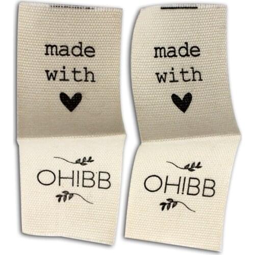 Free shipping customized clothing cotton printed labels/collar labels/cute cartoon pattern tag/woven labels brand 1000 pcs/lot