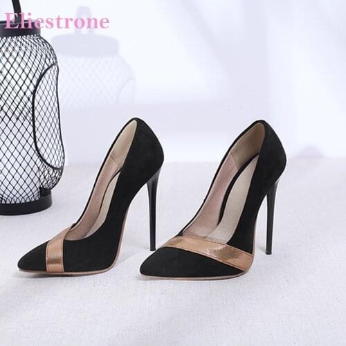 Brand New Fashion Black Wine Red Women Formal Pumps Super High Heels Lady Evening Shoes AS733 Plus Big Size 10 34 46 48