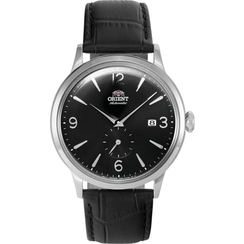 Reloj automático hombre Orient Bambino RA-AP0005B negro correa cuero