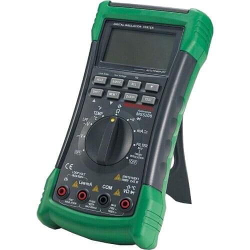 3 in 1 MS5208 6600 Counts Digital Multimeter+Insulation Resistance tester+Megger tester True RMS AC Voltage Current Temperature