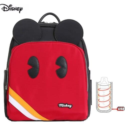 Disney Baby Backpack For Mom Fashion Multifunctional Mother Bag Pu Waterproof Diaper Backpack For Nappies Brand Drop Shipping