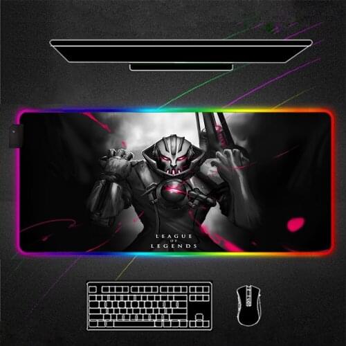 League of Legends Viktor RGB Mouse Pad Gamer Accessories Large LED MousePad XL Gaming Desk Mats Best Seller Computer persona