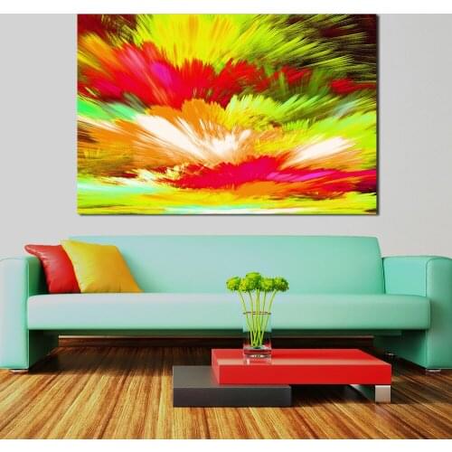 JQHYART Colorful Splash Abstract Painting Home Decor Oil Painting Wall Pictures For Living Room Paintings On Canvas No Frame