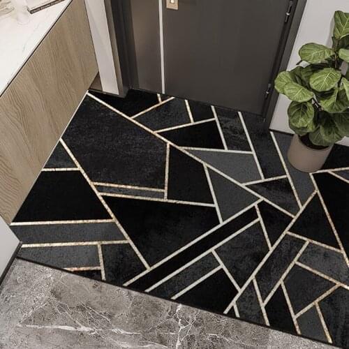 Geometric Can Be Cut Door Mat Carpet PVC Anti-slip Mat Entrance Door Mat Custom Mat Carpet Hallway Kitchen Mat Living Room Mat