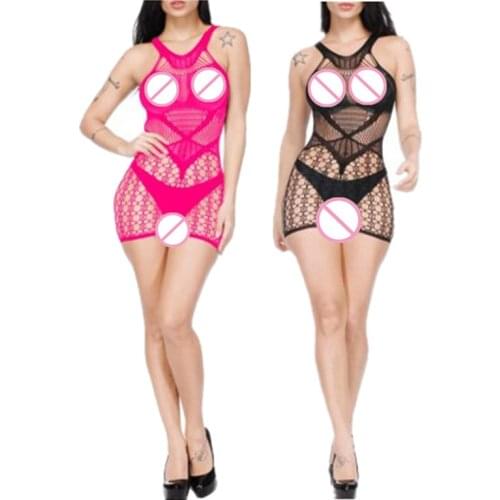Creative Chemises Women Sleepwear Fashion Nightgown Sexy Lingerie Female Underwear Baby Dolls Catsuit Elastic Dress Sex Costumes