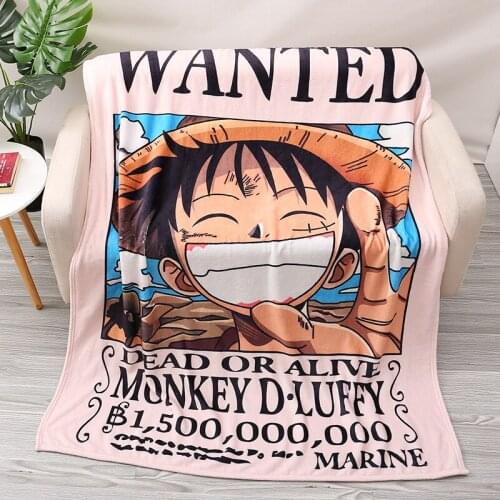 Anime One Piece Xiaofei Soft Flannel Blanket Air Conditioner Is Thickened In Winter Home Sheets Student Nap Office Blanket