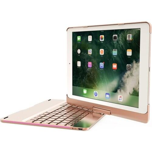 New Rotating Breathing Light Bluetooth Keyboard for New iPad 2018/2017 Pro 9.7/Air2 2019NEW