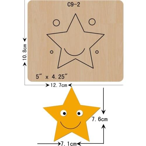 New star Wooden die Scrapbooking C-9-2 Cutting Dies Compatible with most die cutting machines
