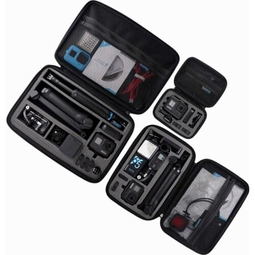 Portable Storage Bag For Gopro Case for Xiaomi Yi For Go Pro Hero 9 8 7 6 5 4 Black DJI OSMO Pocket action Camera Accessories