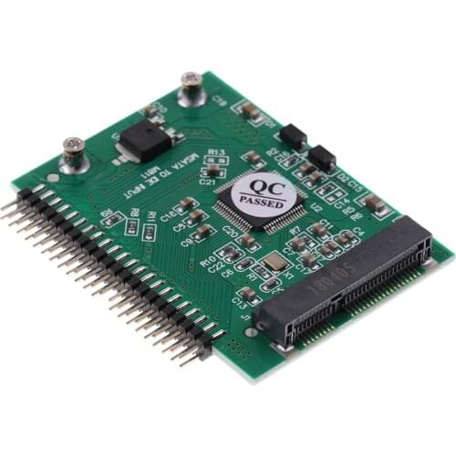 MSATA SSD to 44Pin IDE Converter as 2.5'' IDE HDD 5 Volt For Laptop