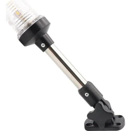 12V DC Led Boat Light Stainless Steel Marine Nautical Waterproof Mile Navigation Anchor Lights All Round 360° White LED 12-24V