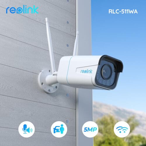 [2 Pack] Reolink Camera WiFi 2.4G/5G Outdoor HD IP Kamera Wireless Camera Weatherproof Security Cameras RLC-410W