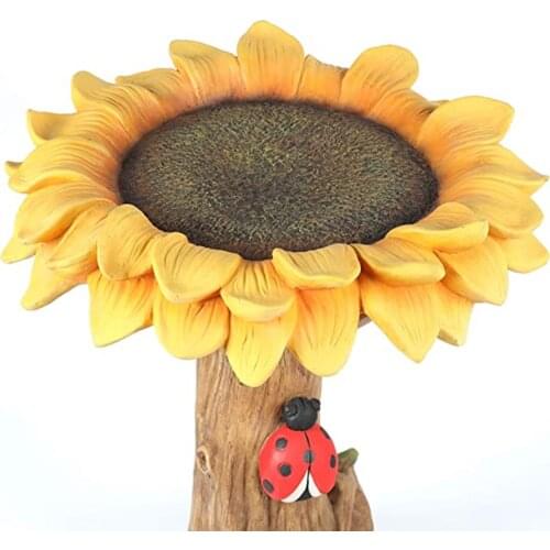 Handmade Garden Lawn Bird Bath Outside Wild Bird Feeder Station