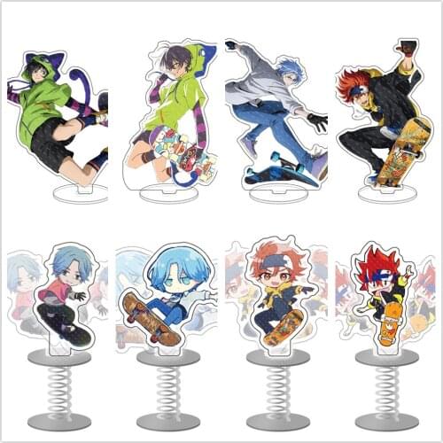 SK8 The Infinity Reki Kyan Langa Hasegawa Miya Cute Acrylic Stand Figure Desktop Decor Collection Model Toy Doll Cosplay Gifts