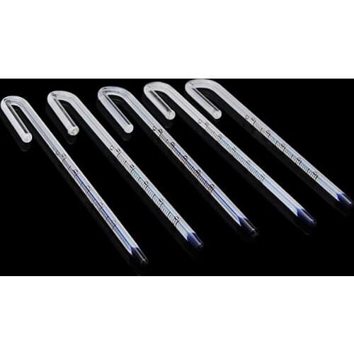 Aquarium Hook and Walking Stick Glass Thermometer,Special for Open Fish Tank,Temperature Measurement Range 0~40 Degrees Celsius