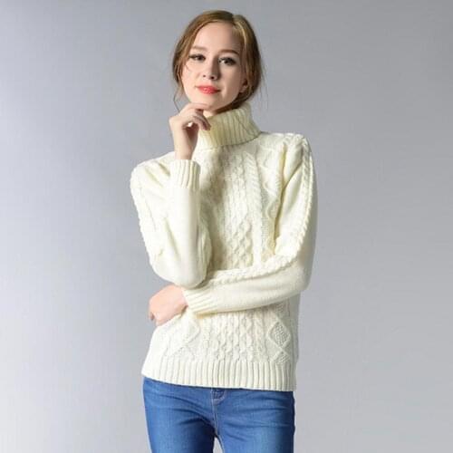 Turtleneck sweater women 2021 winter warm long sleeve pullover women sweater solid color casual slim sweater mujer s-2xl