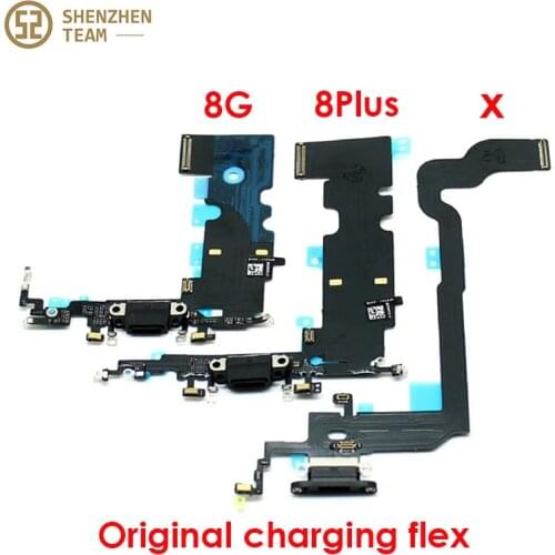SZteam 1-5pcs/lot ORIGINAL charging flex for iPhone 8 8G 8P x charger flex original new Charging Flex Cable Original for iP X