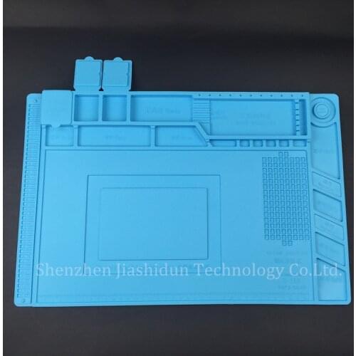 S-160 45x30cm Heat Insulation Silicone Pad Desk Mat Maintenance Platform For BGA Soldering Repair Station With Magnetic Section