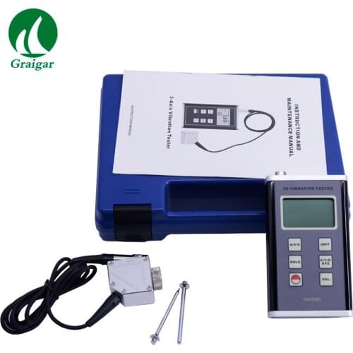 High Accuracy VM-6380 3D Digital Vibration Tester Velocity 10Hz~1kHz