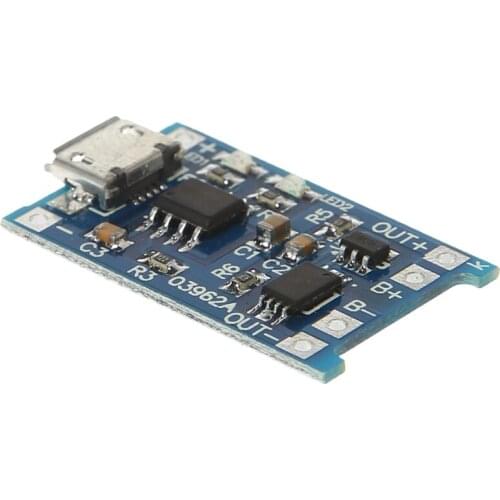 28EA Lithium Battery Charge+Protection 2-In-1 Circuit Board 5V 1A 2A Micro USB Module