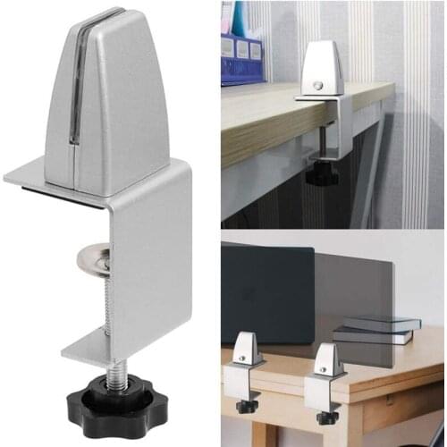 Sneeze Guard Clamp Bracket Desk Partition Clamp for 1/8Inch to 1Inch Thick Acrylic Panels Adjustable C Shape Clamp CNIM Hot