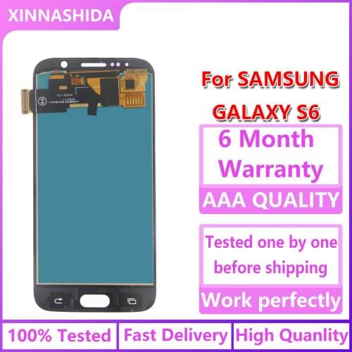 LCD For Samsung Galaxy S6 G920 G920F G920I G920A LCD Display Touch Screen 100% working Full Assembly Replacement