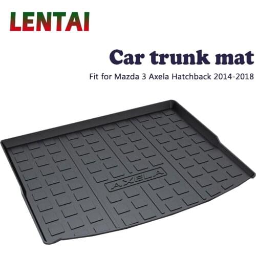 EALEN 1PC rear trunk Cargo mat For Mazda 3 Axela Hatchback 2014 2015 2016 2017 2018 Boot Liner Tray Anti-slip mat Accessories
