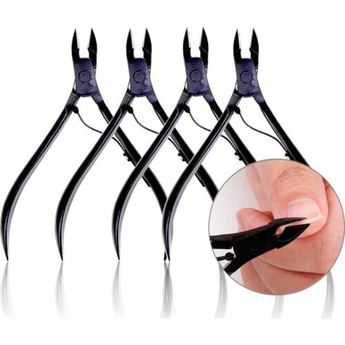 1Pc Stainless Steel Nail Cuticle Scissors Nail Art Tool Golden Handle Dead Skin Scissor Nipper Clipper Manicure Pedicure Tools