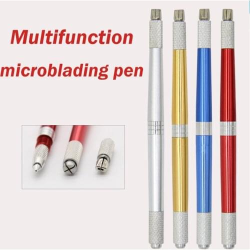 1pc Professional 3 In 1 3D Eyebrow Tattoo Pen Machine Tebori Microblading Pen Eyebrow Permanent Makeup Machine Manual Pen