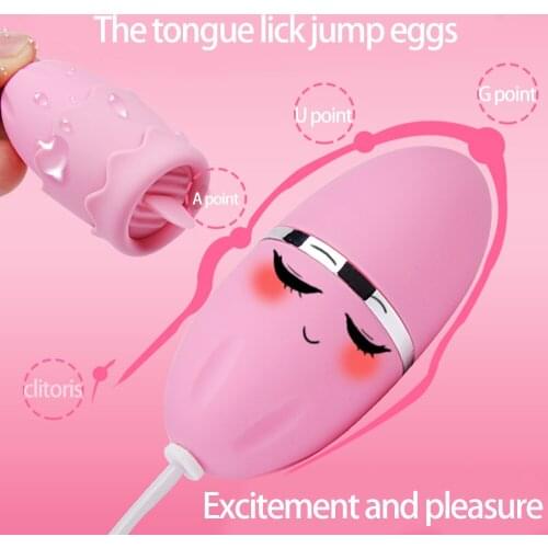 12 Speeds Tongue Oral Licking Vibrators USB Vibrating Egg G-spot Vagina Massage Clitoris Stimulator Sex Toys for Women Sex Shop