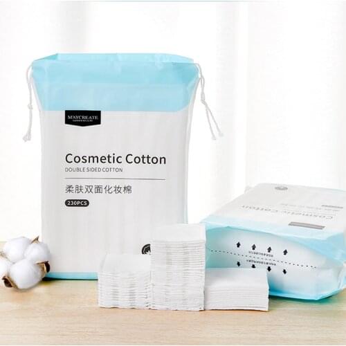 230 PCS Makeup Cotton Pad Cleansing Oil Three-Layer Make Up Remover Cotton Wipes Fabric Mask For Face Wipes Skincare Tools