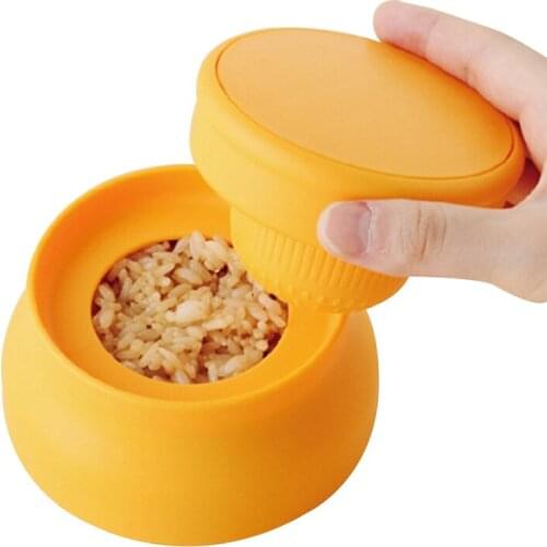 3D Round Cup Form Magic Sushi Maker Machine Bento Maker Japanese Onigiri Rice Ball Mold Press Bento Kitchen Easy Sushi Tools